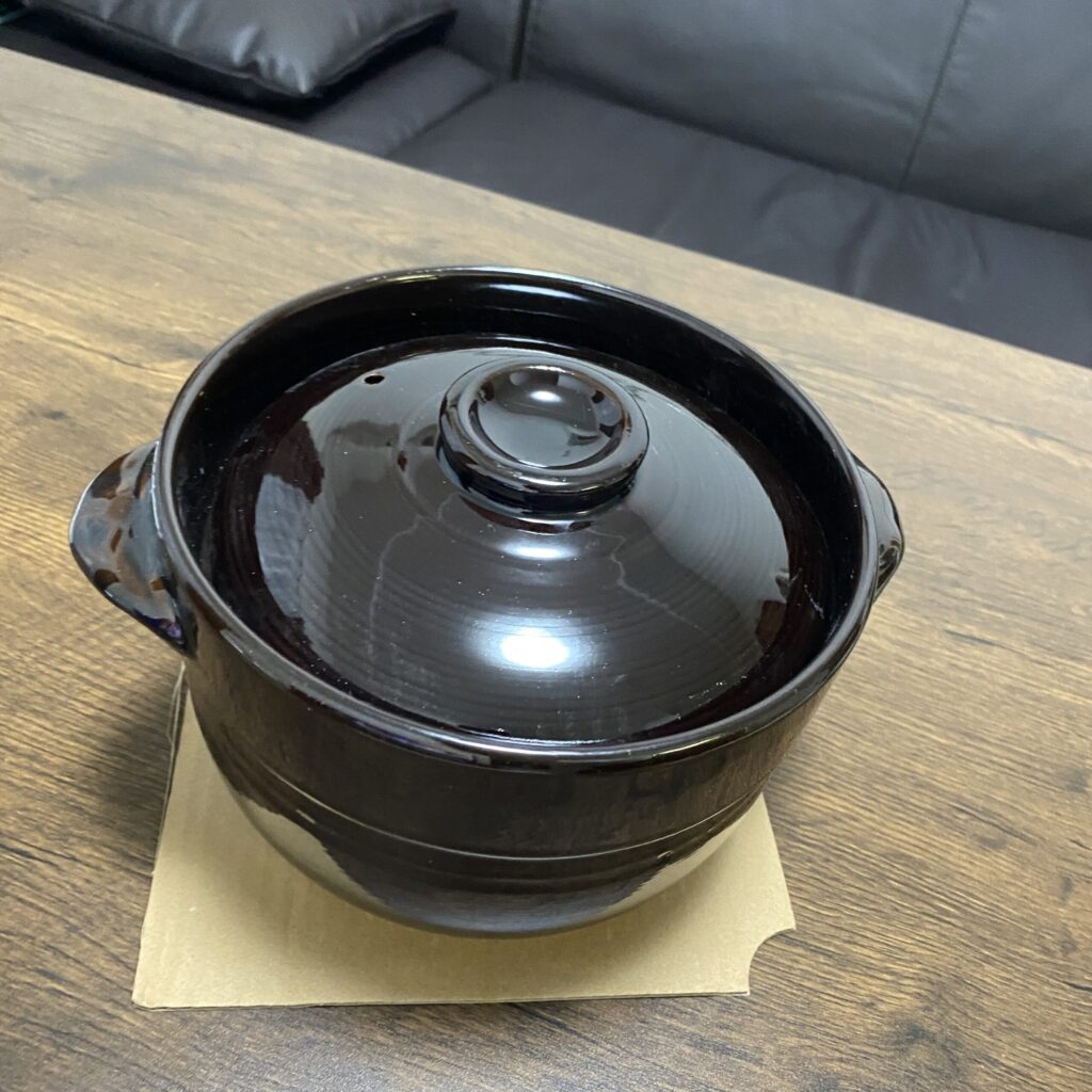 電子レンジ炊飯が可能なイシガキ製の炊飯土鍋