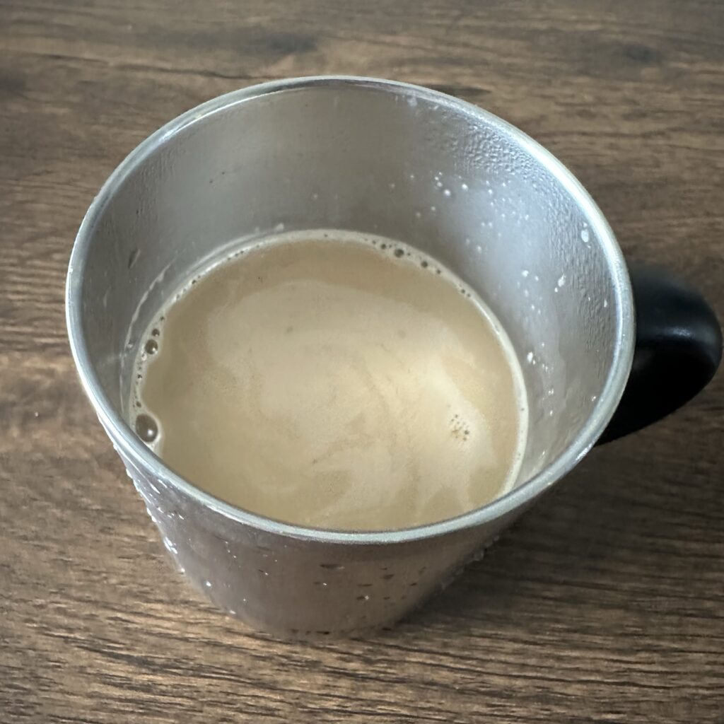 和光堂 フォローアップミルク ぐんぐんの粉ミルクを用いてカフェオレを作ってみた